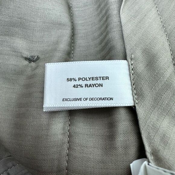 Cutter & Buck Men's Size 42x34 Golf Pants Neutral Oyster Taupe Pleat Front New - Picture 9 of 16